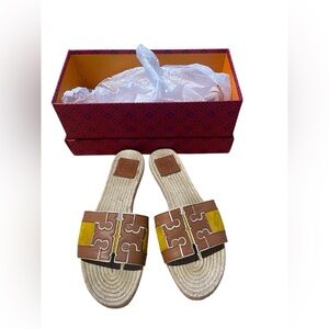 EUC Tory Burch Ines Espadrille Slide sandals